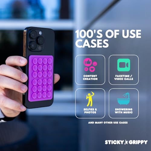 StickyGrippy Suction Phone Case Mount - Pink