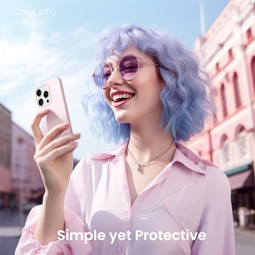 ORNARTO iPhone 15 Pro Liquid Silicone Case - Pink