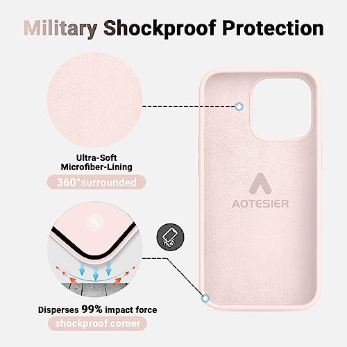 AOTESIER Shockproof Silicone Case for iPhone 13 Pro Max