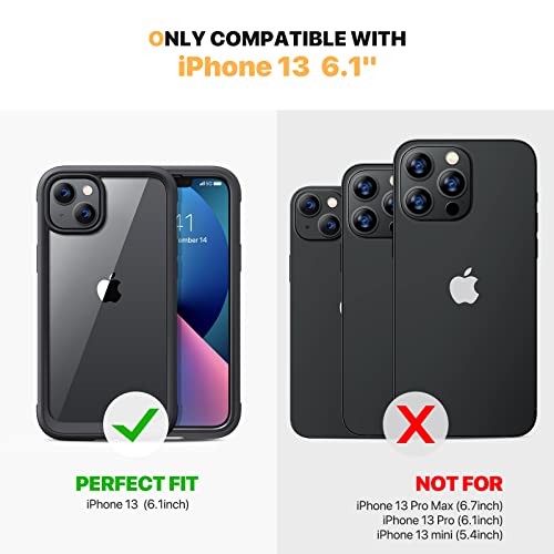 Diaclara Full Body Rugged Case for iPhone 13