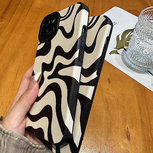 Stylish iPhone 13 Case with Wavy Art Design