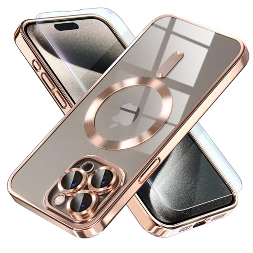Misea Gold MagSafe Case for iPhone 15 Pro Max