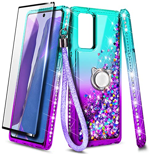 Glitter Liquid Samsung Galaxy A03S Case with Accessories