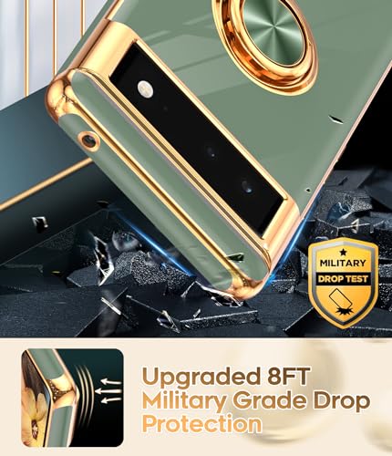 LeYi Google Pixel 6 Case with Rotatable Ring
