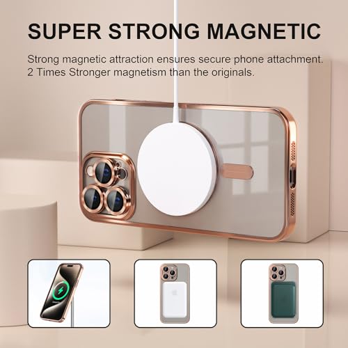 Misea Gold MagSafe Case for iPhone 15 Pro Max