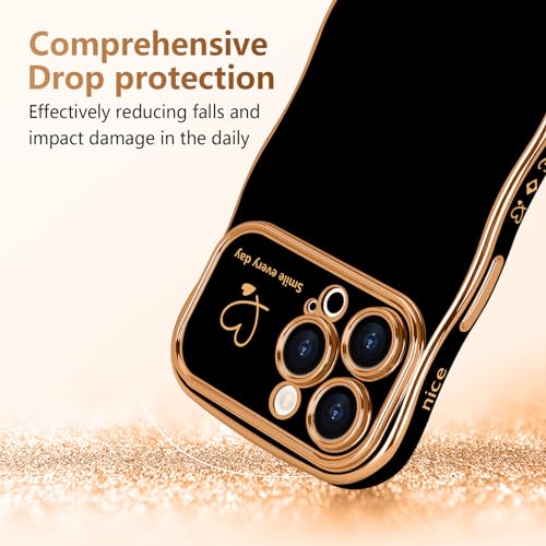 Cute Heart Wave Case for iPhone 15 Pro Max