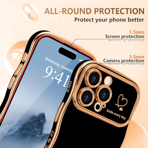 Cute Heart Wave Case for iPhone 15 Pro Max