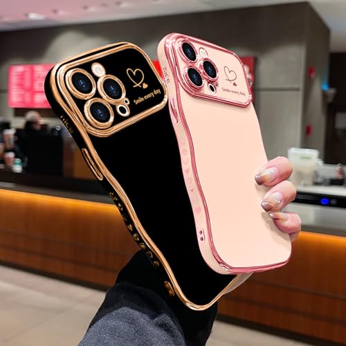 Cute Heart Wave Case for iPhone 15 Pro Max