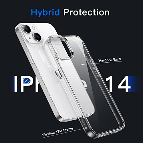 JETech iPhone 14 Shockproof Clear Case