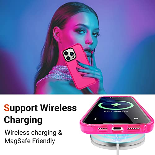 Retro Neon Clear Silicone Phone Case for iPhone 14 Pro Max