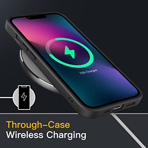 JETech iPhone 13 Shockproof Matte Case - Black