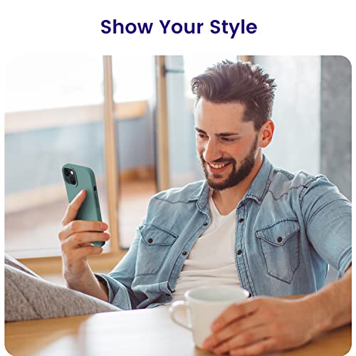 Slim Shockproof Silicone iPhone 13 Case - Midnight Green