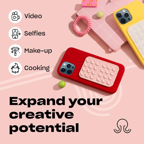 OCTOBUDDY Silicone Suction Phone Mount - Hands-Free Holder