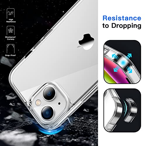 JETech iPhone 14 Shockproof Clear Case