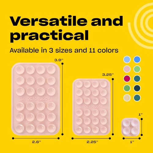 OCTOBUDDY Silicone Suction Phone Mount - Hands-Free Holder