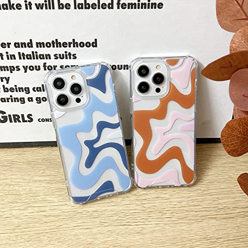 Cute Wavy Art Phone Case for iPhone 14/13