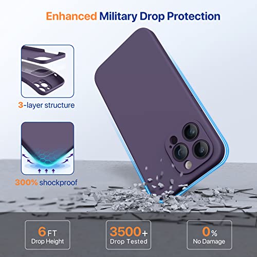 Miracase iPhone 14 Pro Max Case + Screen Protector