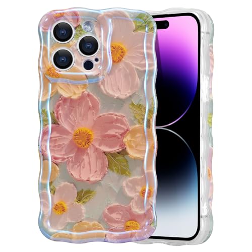 Colorful Retro Flower TPU Case for iPhone 13 Pro