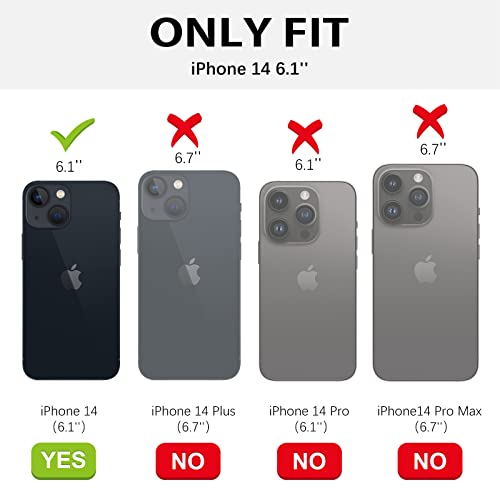 BENTOBEN iPhone 14 Hot Pink Shockproof Case