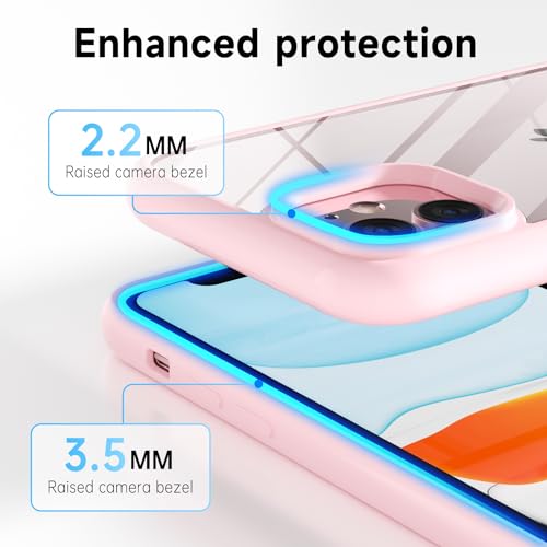 LoeoeL iPhone 11 Clear Hybrid Case - Light Pink