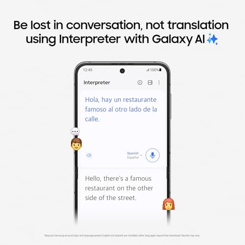 SAMSUNG Galaxy Z Flip5 AI Foldable Smartphone - Lavender