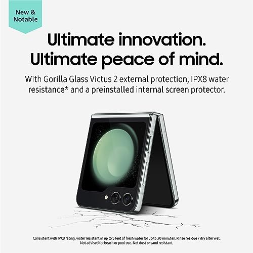 SAMSUNG Galaxy Z Flip5 AI Foldable Smartphone - Lavender