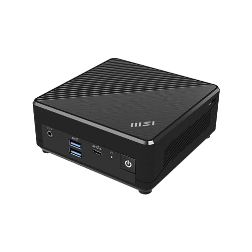 MSI Cubi N ADL Mini PC, Intel N100 Processor (Beats Intel i3-10100), 8GB RAM, 256GB SSD, Wi-Fi 5, Support 4K UHD Dual Display, HDMI, Gigabit Ethernet for Home/Office/Gaming, Windows 11 Pro, Black