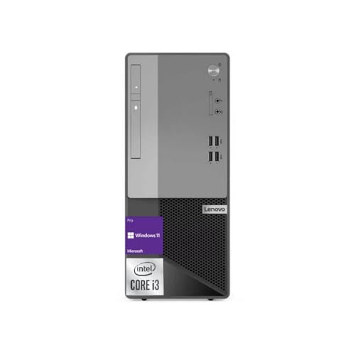 Lenovo Business Tower Desktop, (Intel i3-10100, Upto 4.30 GHz), Intel UHD 630, 4K Monitor Support, DisplayPort, HDMI, VGA, DVD-RW, Wi-Fi, Bluetooth, Windows 11 Pro(16GB RAM, 256GB SSD + 1TB HDD)