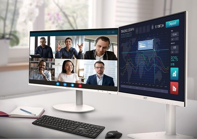 MSI All-in-One Computer Desktop, 23.8" FHD IPS Display, 32GB Memory,1TB SSD, Intel Core Processor Quad-Core Up to 4.40 GHz, WiFi 6, Bluetooth, HDMI, 6 USB Ports, Windows 11, Black