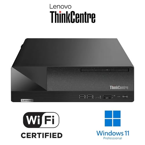 Lenovo ThinkCentre 50t Tower Desktop, 12th Gen Intel 4-Core Processor (Beats Core i7-9700), 16GB RAM, 512GB SSD + 1TB HDD, HDMI Support 2-Monitor 4K, DVD-RW, Wired K&M, Wi-Fi 5, Windows 11 Pro, Black