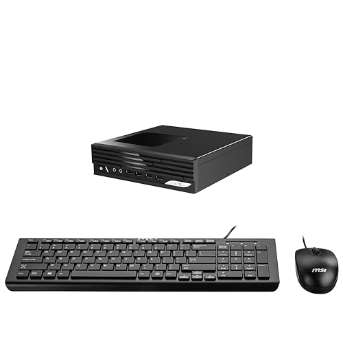 MSI PRO DP21 (MFF) Desktop, Intel Core i7-13700, UHD 730, 32GB Memory, 2TB SSD, WiFi 6E, Windows 11 Pro (13M-695US), Black