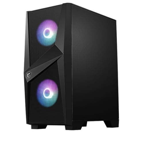 MSI Codex R Gaming Desktop PC (6-Core Intel i5-12400F, GeForce RTX 4060 8GB, 32GB DDR5, 1TB SSD + 2TB HDD, RGB Fans, 650W PSU, RGB Backlit KYB, Mouse, VR Ready, AC WiFi, Win 10 Pro) w/DKZ Hub