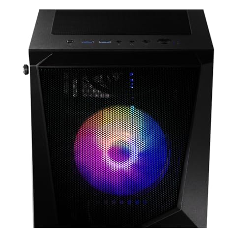 MSI Codex R Gaming Desktop PC (6-Core Intel i5-12400F, GeForce RTX 4060 8GB, 32GB DDR5, 1TB SSD + 2TB HDD, RGB Fans, 650W PSU, RGB Backlit KYB, Mouse, VR Ready, AC WiFi, Win 10 Pro) w/DKZ Hub