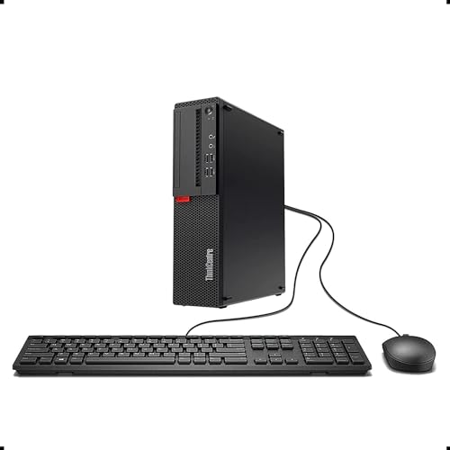 Lenovo ThinkCentre M910S SFF Desktop Computer with 24" Full HD Monitor Bundle PC Set Intel i5-6500 up to 3.6GHz 16G DDR4 RAM 1TB SSD, Keyboard & Mouse, Wi-Fi, Speaker, Windows 10 Pro 64 bit (Renewed)