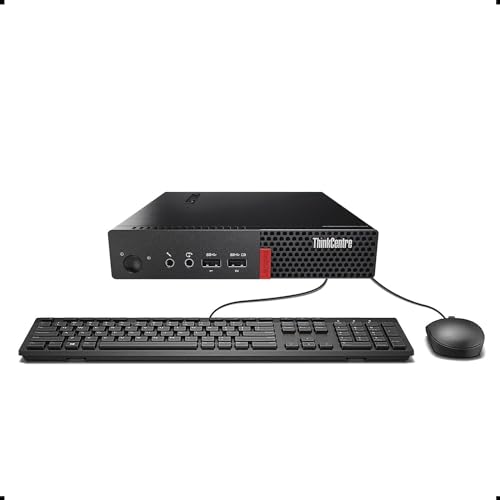 Lenovo ThinkCentre M710q Tiny Desktop Computer, 7th Gen Intel Core i5-7500 3.4-3.8GHz, 16 GB RAM, 512 GB SSD, Keyboard and Mouse, Win 10 Pro (Renewed)