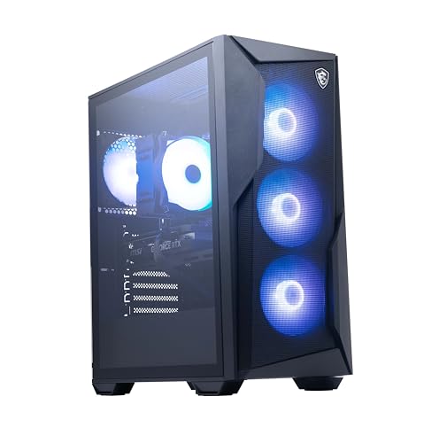 MSI Codex R2 Gaming Desktop: Intel Core i7-14700F, Geforce RTX 4060 Ti, 64GB DDR5, 2TB m.2 NVMe SSD, 80+ Gold PSU, WiFi, Keyboard & Mouse, DIY Friendly, Windows 11 Home, Black