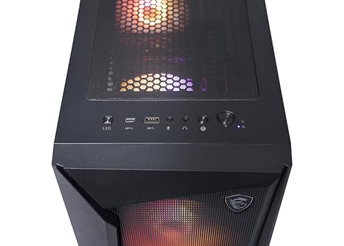 MSI Codex R2 Gaming Desktop: Intel Core i7-14700F, Geforce RTX 4060 Ti, 64GB DDR5, 2TB m.2 NVMe SSD, 80+ Gold PSU, WiFi, Keyboard & Mouse, DIY Friendly, Windows 11 Home, Black