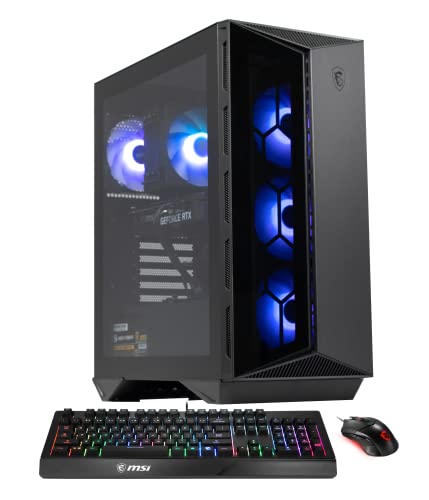 MSI Aegis ZS Gaming Desktop: AMD R7-5700G, GeForceRTX 3060, 16GB DDR4 3200 MHz, 1TB M.2 NVMe, 80+ Gold PSU, WiFi 6E, Keyboard & Mouse, DIY Friendly, Windows 11 Home Plus: 5TC-428US (Renewed)