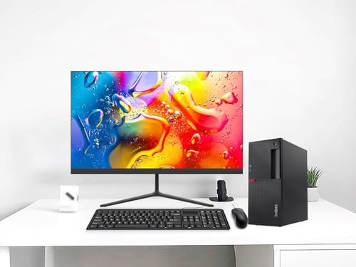 Lenovo ThinkCentre M910T Tower Desktop Computer PC, Core i5-7600 3.5GHz up to 4.1GHz, 16GB RAM, 512GB SSD, AC Wi-Fi, Wired Keyboard and Mouse, DisplayPort, Windows 10 Pro (Renewed)