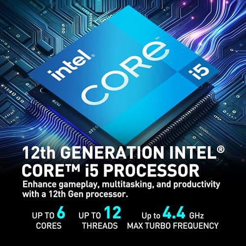 MSI Codex R2 Gaming Desktop: Intel Core i5-14400F, Geforce RTX 4060, 16GB DDR5, 1TB m.2 NVMe SSD, 80+ Gold PSU, WiFi, Keyboard & Mouse, DIY Friendly, Windows 11 Home: A14NUC5-232US