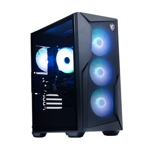 MSI Codex R2 Gaming Desktop: Intel Core i5-14400F, Geforce RTX 4060, 16GB DDR5, 2TB m.2 NVMe SSD, 80+ Gold PSU, WiFi, Keyboard & Mouse, DIY Friendly, Windows 11 Home: 14NUC5-091US