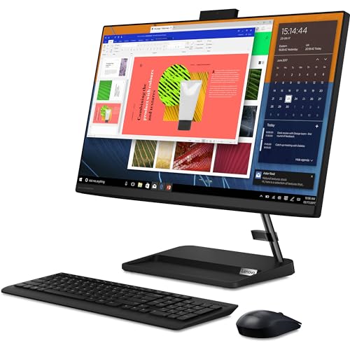 Lenovo IdeaCentre 3 AIO Desktop 27" FHD IPS Anti-glare Touchscreen Intel 10-core i7-13620H Processor 64GB RAM 1TB SSD 5MP Camera Win11 Black + HDMI Cable