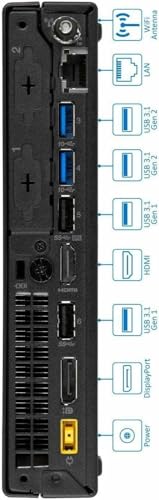 Lenovo ThinkCentre M920Q Tiny Desktop Computer, Intel Core i5-8500T 2.1GHz Up to 3.5GHz, 16GB DDR4, 512GB SSD, Keyboard&Mouse, HDMI, DP, WiFi, Bluetooth, Windows 10 Pro (Renewed)