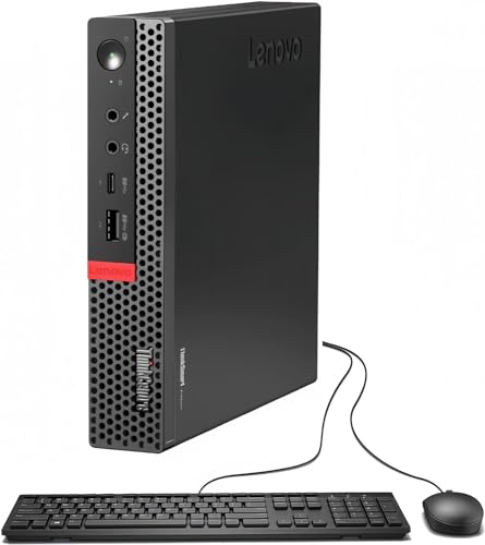 Lenovo ThinkCentre M920Q Tiny Desktop Computer, Intel Core i7-8700T 2.4GHz up to 4.0GHz, 16GB DDR4 RAM, 512GB SSD, Keyboard and Mouse, HDMI, DP, Wi-Fi, Windows 10 Pro (Renewed)