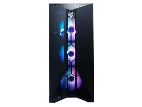 MSI Aegis RS Gaming Desktop: Intel i7-13700F, RTX 4070, 64GB DDR5, 2TB M.2 NVMe SSD + 2TB HDD, Fan Cooling, WiFi 6E, Keyboard & Mouse, DIY Friendly, Windows 11 Home, Black
