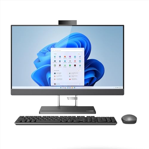 Lenovo IdeaCentre AIO 5 AIO Desktop 27" QHD IPS Anti-Glare Touchscreen 350nits 100Hz Intel 14-core i7-12700H Processor 32GB RAM 1TB SSD 5MP+ IR Camera JBL Win11 Grey + HDMI Cable