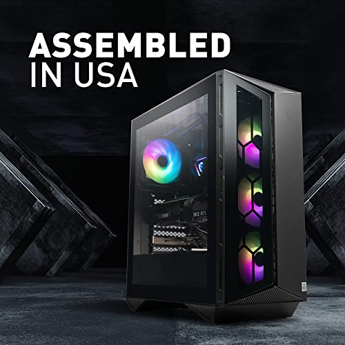 MSI Aegis ZS Gaming Desktop: AMD R7-5700G, GeForceRTX 3060, 16GB DDR4 3200 MHz, 1TB M.2 NVMe, 80+ Gold PSU, WiFi 6E, Keyboard & Mouse, DIY Friendly, Windows 11 Home Plus: 5TC-428US (Renewed)