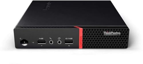 Lenovo ThinkCentre M715q Mini Tiny Business Desktop PC, AMD Ryzen 5 2400GE 3.2GHz, 16GB RAM, 256GB SSD, Keyboard and Mouse, WiFi, Bluetooth, Windows 10 Pro(Renewed), Black