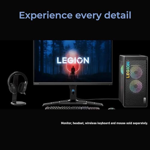 Lenovo Legion T5 Ultimate Gaming Tower Desktop, AMD Ryzen 7 7700X, NVIDIA GeForce RTX 4060 Ti, 32GB DDR5 RAM, 2TB PCIe SSD, RJ-45, HDMI, DisplayPort, Wi-Fi 6, Wired KB&Mouse, Windows 11 Home