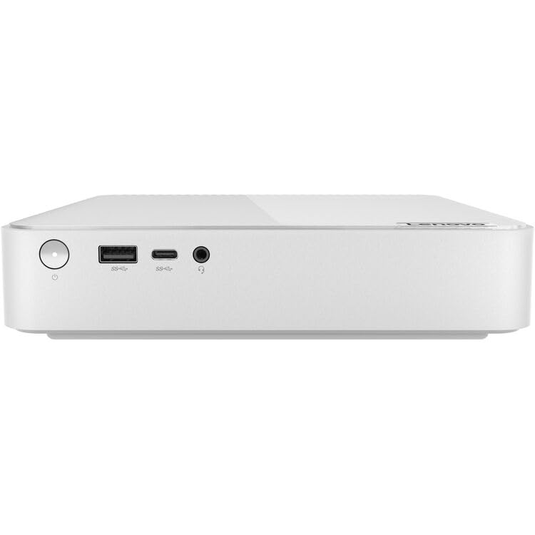Lenovo 2024 IdeaCentre Mini Business Desktop 12-Core Intel Core i5-13500H Iris Xe Graphics 64GB DDR4 2TB NVMe SSD Thunderbolt 4 USB-C WI-FI AX BT HDMI2.1 DP RJ-45 Windows 10 Pro w/RE USB, Cloud Grey